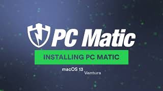 Install PC Matic on macOS 13 Ventura [upl. by Ahcurb622]