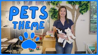 Toddler and Preschool Pets Theme Classroom Set Up [upl. by Hctud771]