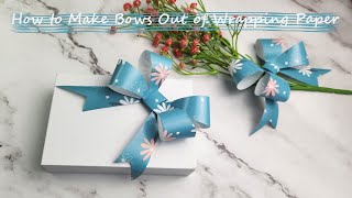 How to Make Bows Out of Wrapping Paper [upl. by Judd233]