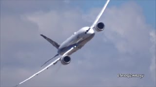 Boeing 7879 Practicing for Airshow w Steep Vertical TakeOff amp Hard Turns [upl. by Assen]