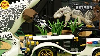 Lego Batman Movie Penguin Arctic Roller 70911 Vs Indominus Rex Jurassic World Unboxing Animated [upl. by Teufert165]