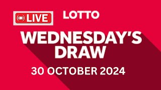 National Lottery Lotto Draw Live Results from Wednesday 30 October 2024  lotto live [upl. by Naasah]