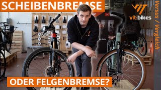 Scheibenbremse besser als Felgenbremse 🤔 Wir geben dir einen Überblick 👍 [upl. by Engedi]