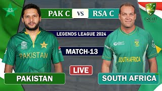 PAKISTAN vs SOUTH AFRICA 13th T20 MATCH LIVE COMENTARY  PAK vs SA LIVE  WORLD CHAMPIONS OF LEGENDS [upl. by Stickney]