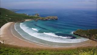 Places to see in  Asturias  Spain  Llanes Beach [upl. by Sirkin928]