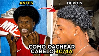 COMO CACHEAR CABELO CRESPO TIPO 3C  4A [upl. by Kelvin]