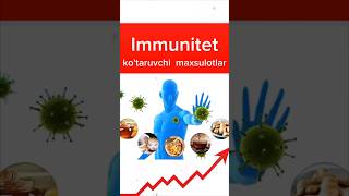 Immunitetni kotaruvchi mahsulotlar shorts shortvideo иммунитет immunity infection шамоллаш [upl. by Haerb]