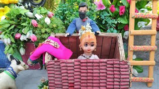 Barbie Doll All Day Routine In Indian VillageRadha Ki Kahani Part 399Barbie Doll Bedtime Story [upl. by Merce]