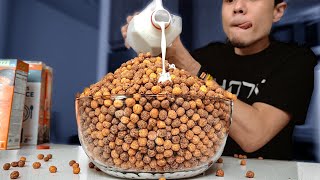 MASSIVE Reeses Puffs Cereal CHALLENGE 6000 Cals [upl. by Eelram]