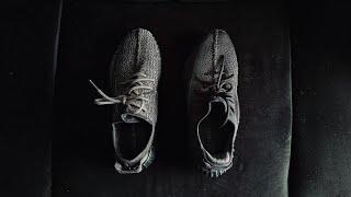 Yeezy 350 Pirate Black US Size 12 Compared to 350 V2 Onyx  Sizing and Comfort 2023 Releases [upl. by Anires518]