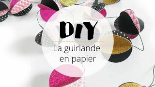 DIY guirlande de boules de Noël en papier [upl. by Karlan]