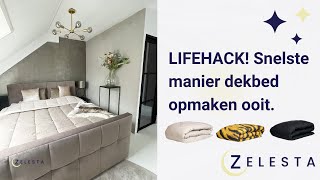 Hoe krijg ik snel mijn dekbed in mijn overtrek  Lifehack  Tips  Het beste dekbed  Wasbaar dekbed [upl. by Aicala253]