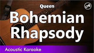 Queen  Bohemian Rhapsody karaoke acoustic [upl. by Rockie]