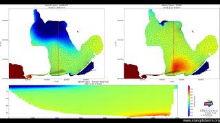 Simulation de la salinité de létang de Berre en Février 2015 [upl. by Patten]