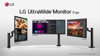 LG UltraWide Ergo  Designed Around You  LG [upl. by Annauj]