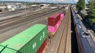 Southbound Union Pacific Mixed Freight Train passes through the Dock Street Bridge [upl. by Plafker]