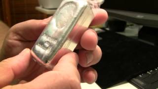 Silver Unboxing  Umicore 500g Poured Bar [upl. by Jolda]