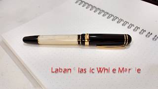 Laban Classic White Marble with Omniflex nib [upl. by Karli424]