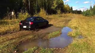 Dodge Neon Off Road  A Quick Trip in the Mud [upl. by Leay]