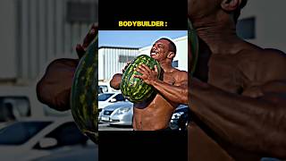 Bodybuilder vs 🍉Watermelon and Armwrestlers vs Watermelon armwrestling viral shorts trending [upl. by Thirza332]