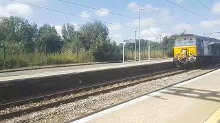 Ex DRS GBRF Class 57 57310 quotPride of Cumbriaquot Passes Rochford on Route Learning [upl. by Innoc]