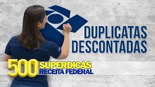 Contabilidade  Duplicatas Descontadas  Dica nº18  Receita Federal  AlfaCon Concursos Públicos [upl. by Letizia72]