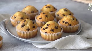 MUFFIN SOFFICISSIMI CON GOCCE DI CIOCCOLATO  TRADIZIONALI E VEGANI  VADEMECUM TASCABILE ep1 [upl. by Quincy855]