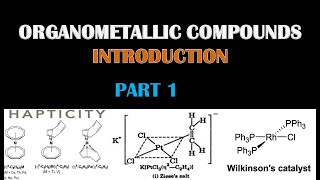 PART 1 HAPTICITY IN ORGANOMETALLIC COMPOUNDS [upl. by Suiravaj]