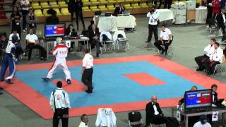 WAKO Kickboxing WC 2011 LC 89kg WilliamsonGBR vs FingerhutGER [upl. by Ydnolem223]