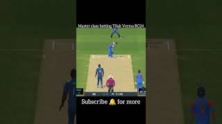 Master class batting Tilak Verma RC24 😎realcricket24 cricket realcricketnewupdate [upl. by Hakeber]