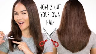 How To Cut Your Own Hair l DIY HAIRCUT TUTORIAL  Maryam Maquillage [upl. by Robert]