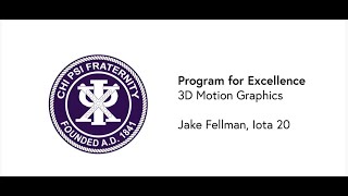 Virtual P4E 3D Motion Graphics with Jake Fellman I 20 [upl. by Ilarin]