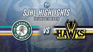 HIGHLIGHTS La Ronge Ice Wolves  Nipawin Hawks Oct 9 2024 [upl. by Constant]