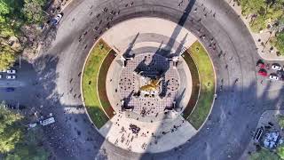 Volando sobre el Angel de la Independencia DRONE Video 4K [upl. by Specht728]