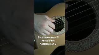 Basic movement 5 rest stroke acceleration 3 [upl. by Hsur]