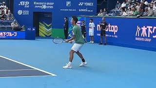 Kei Nishikori practice at Japan Open 2024 錦織圭 [upl. by Carter188]