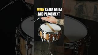 EVERY SNARE MIC PLACEMENT drums drumproduction snaredrum microphones audioengineering mix [upl. by Chansoo966]