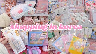 shopping in korea vlog 🇰🇷 spring stationery haul 🌸 daiso cherry blossom collection 다이소 신상 [upl. by Kallista]