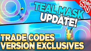 TEAL MASK Trade Codes for Version Exclusive Pokemon amp Evolutions in Pokemon Scarlet and Violet DLC [upl. by Aicirt]