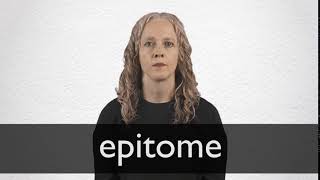 How to pronounce EPITOME in British English [upl. by Llyrehc604]