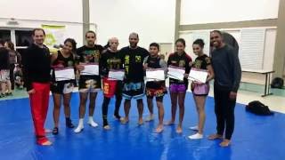 AULA MUAY THAI NA DISCIPLINA DE LUTA DA FEF  UNICAMP [upl. by Rizzo971]