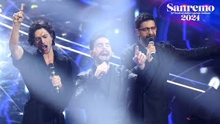 Sanremo 2024  Il Volo canta quotCapolavoroquot [upl. by Yenhpad]