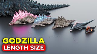 GODZILLA Length Size Comparison  Minilla vs Godzilla Earth [upl. by Brook787]