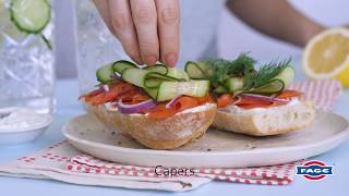 Smoked Salmon Tartines with LemonDill Yogurt Spread Recipe [upl. by Annerol]