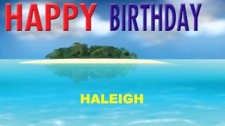 Haleigh  Card Tarjeta1805  Happy Birthday [upl. by Barnaby812]