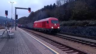 Güterzug nach hohenberg fährt um kurz nach 700 aus traisen ab am 15112024 [upl. by Ihpen]