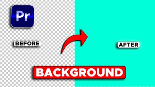 How to Easily Change the BACKGROUND COLOR in Premiere Pro [upl. by Orofselet]