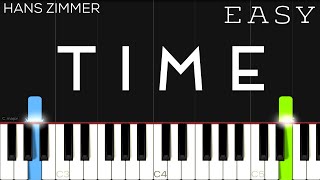 Hans Zimmer  Inception  Time  EASY Piano Tutorial [upl. by Edelman]