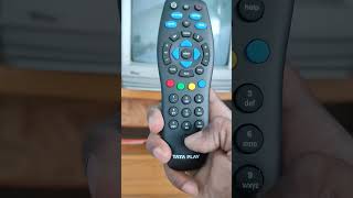 Tata play  remote pairing  how to  CRT tv pairing [upl. by Nnylrebma]