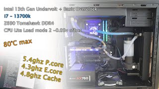 Intel 13th Gen i7 13700K Easy undervolt  Overclock  Cpu Lite Load  Adaptive offset Msi Z690 [upl. by Yspyg]